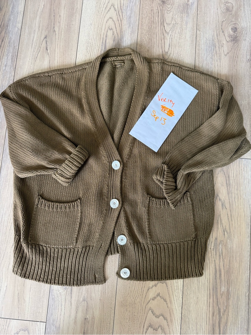 Babaa no 16 cardigan Irish moss